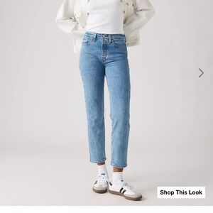 Levi's Wedgie Blue Straight Leg Jeans ( Size 30 )